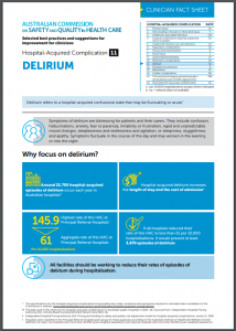 Factsheet for HAC Delirium